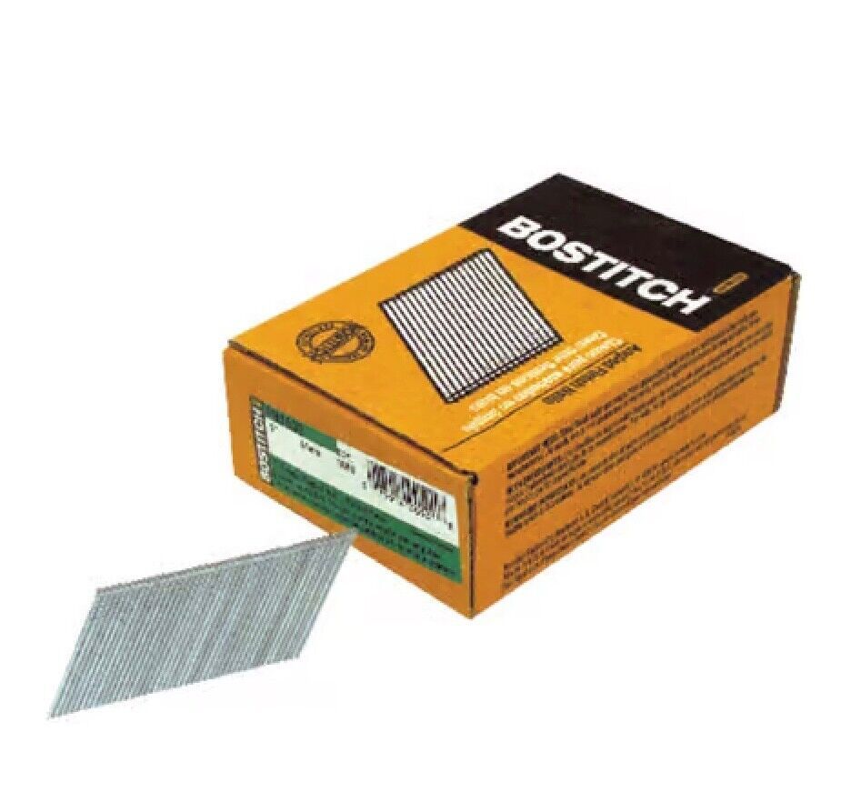 BOSTITCH GA &quot;FN&quot; Style Angled 2&quot; Interior Finish Nails, 15GA, Qty 3655, ... - $54.95