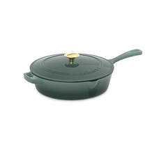 Cuisinart 12&quot; Enamel Cast Iron Covered Chicken Fryer - Sea glass Green (... - $61.10