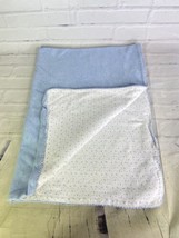Amy Coe Limited Edition Blue White Stars Baby Blanket Knit Cotton - $24.26