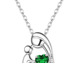 Mothers Day Gift for Mom Wife, S925 Sterling Silver Mother Daughter Neck... - $66.86