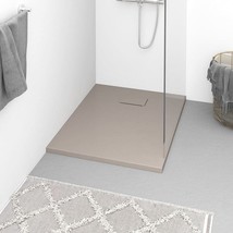 vidaXL Brown Shower Tray 35.4"x27.6" Waterproof PVC Non-Slip Base - $224.99
