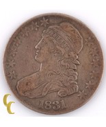 1831 Ee. Uu. con Tapa Busto Medio Dólar (Extra Fina, XF ) Letras Edge 1/... - $3,267.67 MXN