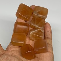 147.2g, 0.9&quot;-1.2&quot;, 8pcs, Honey Calcite Tumbled Stones @Afghanistan, B26743 - £9.43 GBP