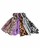 Nollia Ladies Scrunchie Ribbon Hair Ties 6 Pack Multi Color Animal Print... - $38.69