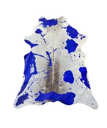 Dyed Blue Calf Skin with Acid Washed Size: 36x27" Z-068 - $1,470.19 MXN