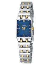 Pulsar Quartz PEG363 Two-Tone Womens Blue dial Wrist Watch MSRP $110! - $110.00