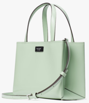 NWB Kate Spade Sam Icon Small Tote Mint Green Spazzolato Leather K8818 Gift Bag - £106.80 GBP