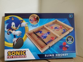 Sonic The Hedgehog  Classic Game Wooden Sling Hockey Table Top Edition - £47.06 GBP