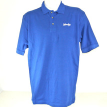 WENDY&#39;S Hamburgers Employee Uniform Polo Shirt Blue Size L Large NEW - £20.37 GBP