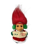 Troll Dolls Russ Vintage Set Of 2 Christmas Carols 5” Red Hair - $23.00