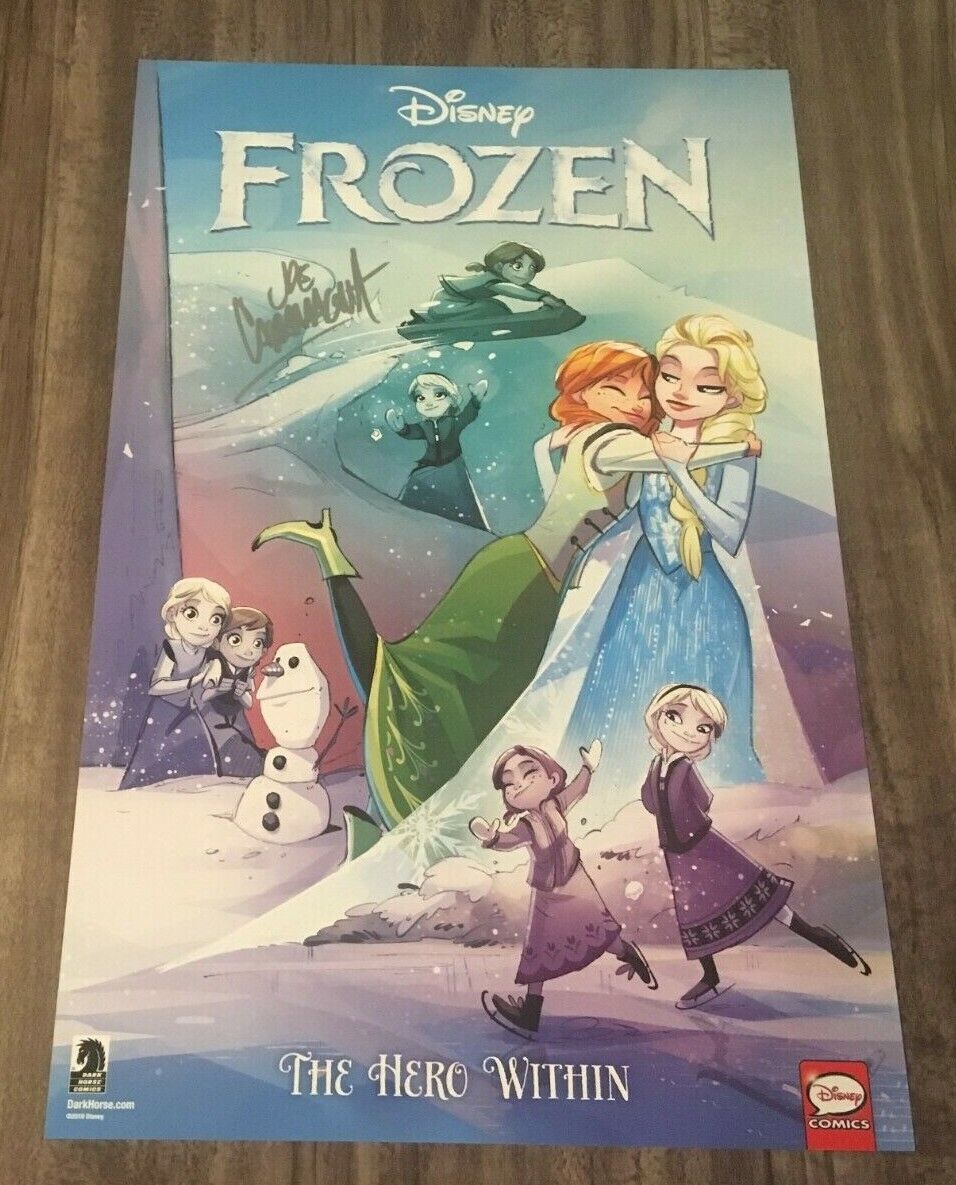 Primary image for WALT DISNEY FROZEN Princess SIGNED 2019 NYCC Comic Con EXCLUSIVE POSTER ART