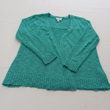 Kim Rogers RN#31104 Women&#39;s Green Sweatshirt Jacket Vest Long Sleeve Size S - $8.31