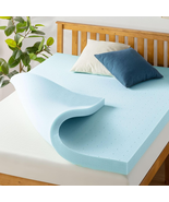 4 Inch Ventilated Memory Foam Mattress Topper, Cooling Gel Infusion, Cer... - $2,478.95 MXN