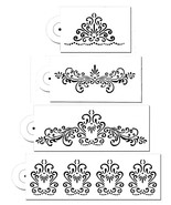 4 Piece Cake decorating Airbrush Icing Frosting Fondant Elegant Lace Ste... - $18.97 CAD