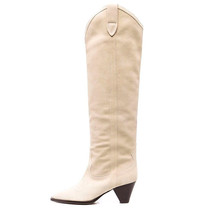 Autumn Banquet High Boots Brand New Pointed Tapered Heel Casual Boots Leather Co - £150.99 GBP