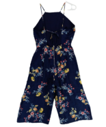 Women&#39;s Size S Material Girl Floral Blue Jumpsuit Stretch NWT - $19.47 CAD