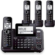 Two Kx-Tga950B Dect 6.0 2-Line Cordless Phones From Panasonic, Models Kx-Tg9542B - £450.51 GBP