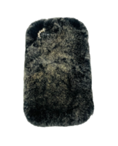 Black Fur Bling Silver Case for iPhone 5/5S/5SE - £8.55 GBP