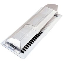 Deflecto Heat and Air Deflector with Dust Filter, Clear Plastic, 2-3/4� ... - $12.95