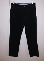 Ralph Lauren Men&#39;s Black Stretch Classic Fit Corduroy PANTS-32x32-NWT-$98 Tag - £35.87 GBP