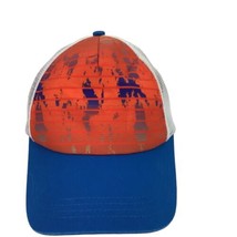 O&#39;Rageous Royal Blue Orange Splatter Adjustable Snapback Baseball Cap - £12.49 GBP