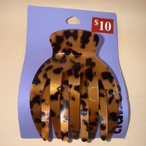 Pearlized Tortoiseshell Yoga Hair Claw Brown Black Carmel - $9.89