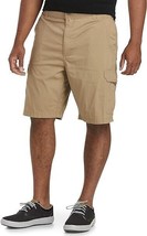 Lee Extreme Motion Crossroad Cargo Shorts Mens 50 Brown Big Tall Stretch NEW - £23.60 GBP