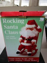 Rocking Santa Claus 1991 Gemmy North Pole Prod. Christmas Animated Vintage - £7.49 GBP