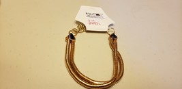 Bracelet (New) Gold Double Strand #0202 - £6.49 GBP