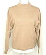 Vintage 80s Womens Pendleton Virgin Wool Pullover Turtleneck Sweater Bei... - £34.13 GBP