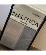 Nautica Herringbone 1 European Pillow Sham 100% Cotton Two Toned 26” x 2... - $23.08 CAD