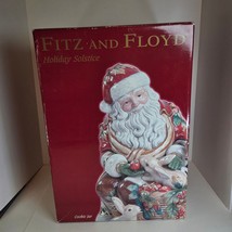 Fitz &amp; Floyd Santa Claus Cookie Jar Ceramic Christmas Decor w/ Box (Read) - $419.12 MXN