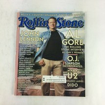 November 2000 Rolling Stone Magazine AL Gore John Lennon Simpson Incorporated - £12.78 GBP