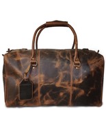 Jaald 20&quot; Genuine Leather travel Duffel bag Gym Sports Weekend Duffle Ba... - $147.00