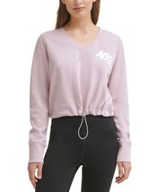 Calvin Klein Womens Performance Cinched Logo Sweatshirt Size Large Color Secret - £55.13 GBP