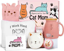 Mother&#39;s Day Gifts for Mom, Cat Gifts for Cat Lovers, Birthday Gifts for Women, - £46.78 GBP