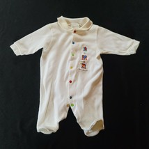Carters John Lennon White Primary Color Animals Romper Clothes Outfit Baby 0-3 - £27.24 GBP
