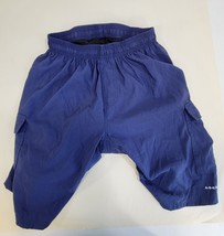 Ascent Padded Cycling Bike Shorts Mens Large Blue High Rise - £13.20 GBP
