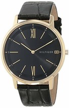 Tommy Hilfiger Black Leather Watch-1791517 - £55.05 GBP