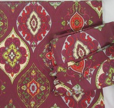 World Market Medallion Berry Multi 4-PC Drapery Panels with Tieback Set(s) - $68.00