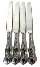 Lot Of 4 Wallace Silversmiths Merlot Stainless Flatware 9&quot; Dinner Knives - £23.36 GBP