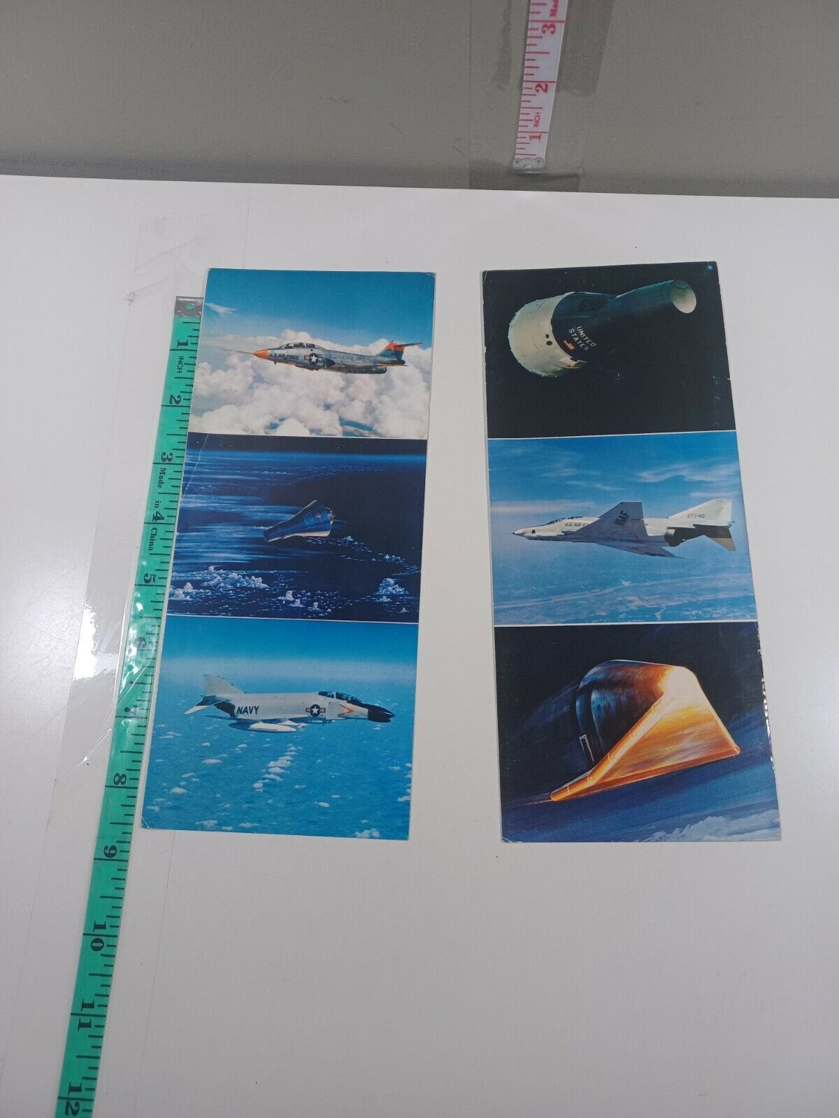 2 nasa post cards with gemini, mercury photos and information  (Book 5 #2) - $5.94
