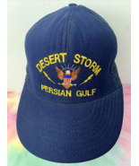 Vintage Desert Storm Persian Gulf Adult Hat Cap One Size Black Strapback... - £7.61 GBP