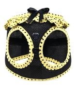 American River Yellow and Black Polka Dot Dog Harness Sizes 2XS -3XL - £14.38 GBP