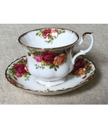 Royal Albert Bone China Old Country Roses Tea Cup and Saucer EUC Ship Fast - $17.99