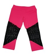 Material Girl Active Juniors&#39; Lace-Inset Cropped Leggings - $21.58