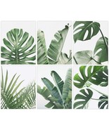 Botanical Wall Art Print Set of 6 Tropical Plant Leaves Wall Art 8&quot;x10&quot; ... - $18.80