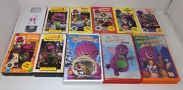 Barney The Dinosaur VHS Lot of 11 Sing Along Holidays Birthday White Tape VTG - £39.46 GBP