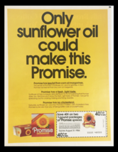 1984 Promise Vegetable Oil Spread Circular Coupon Advertisement - £15.15 GBP
