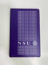 NSU Norfolk University Notepad / Writing Pad Cover, Purple / White 8.5&quot; x 5.5&quot; - £7.85 GBP